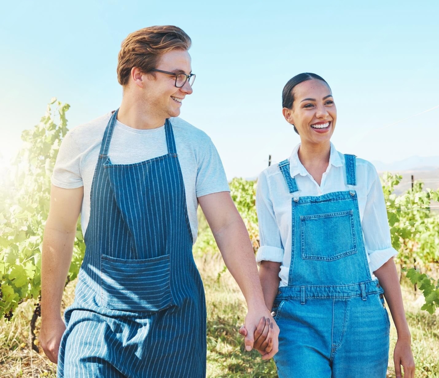 farm success love wine farmer couple vineyard sustainability development distillery manufacturing wine happy man woman work agriculture alcohol farming industry together 590464 81537